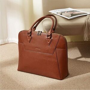 Bostanten Leather Laptop Briefcase